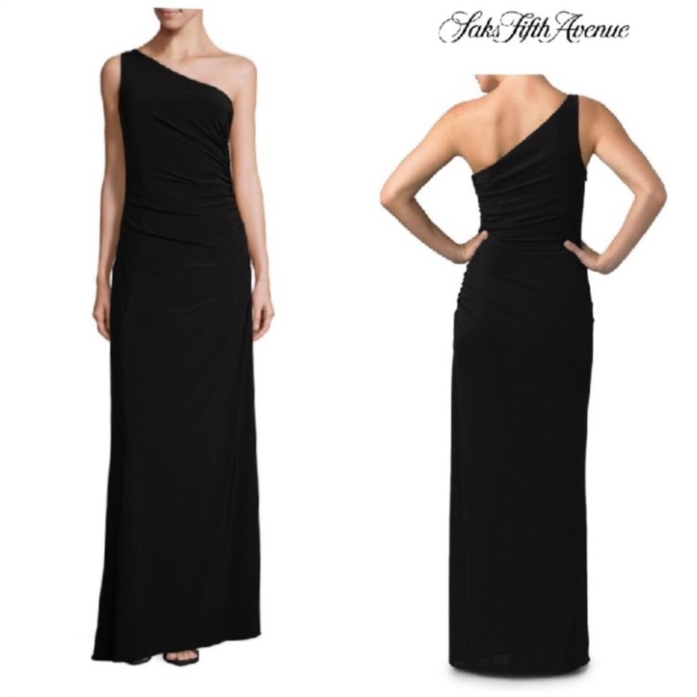 Laundry By Shelli Segal Elegant One Shoulder Gown